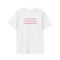 T-Shirt — 'Dadjokes'  "I'm not sabrina...I'm logging off at 5" Funny Work-Life Tee