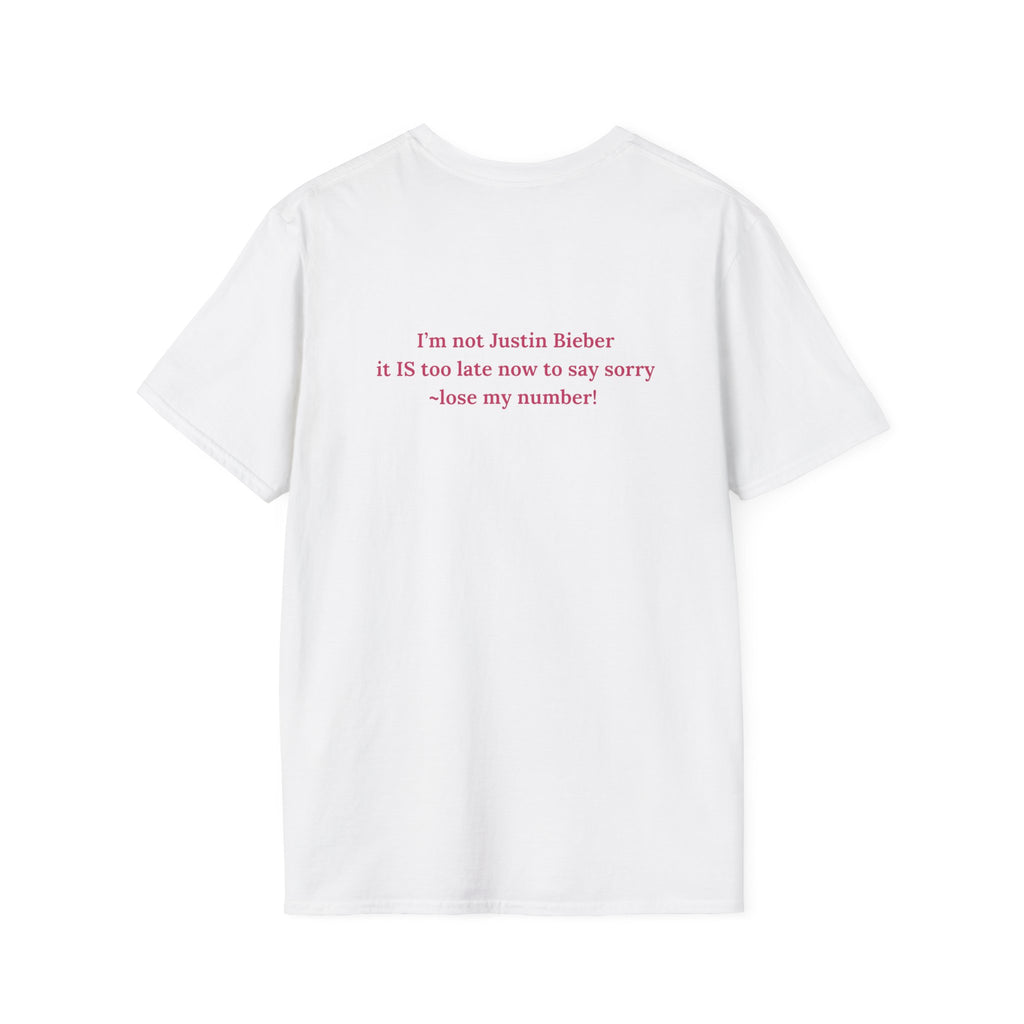 Dad Jokes T-Shirt — "I’m not J Bieber...lose my number" Funny Graphic Tee